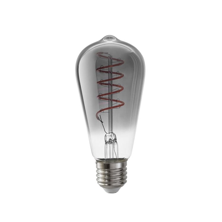 Airam Filament LED Edison lyspære, smoke, dimbar, spiral E27, 5W Airam