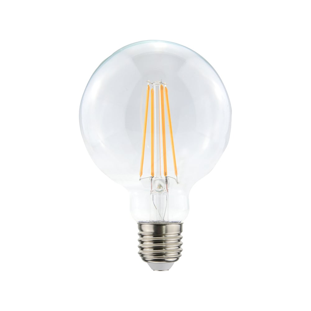 Airam Airam Filament LED globe 95MM lyspære Klar, dimbar e27, 4w