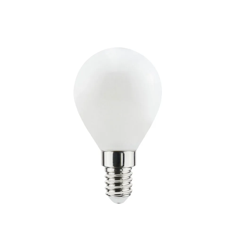 Airam Filament LED Globe E14 lyspære, opal, P45, dimbar Airam