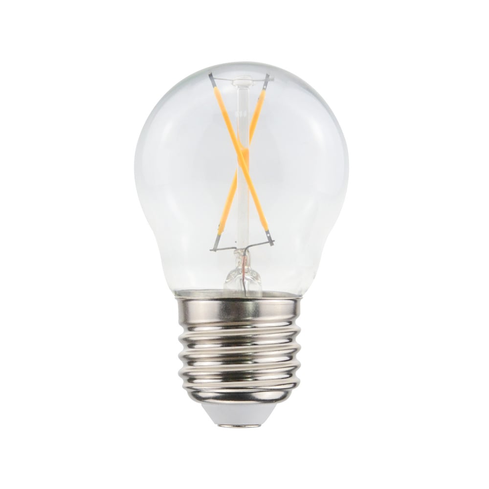 Airam Airam Filament LED globe lyspære klar, ikke dimbar, 2-filament E27, 1W