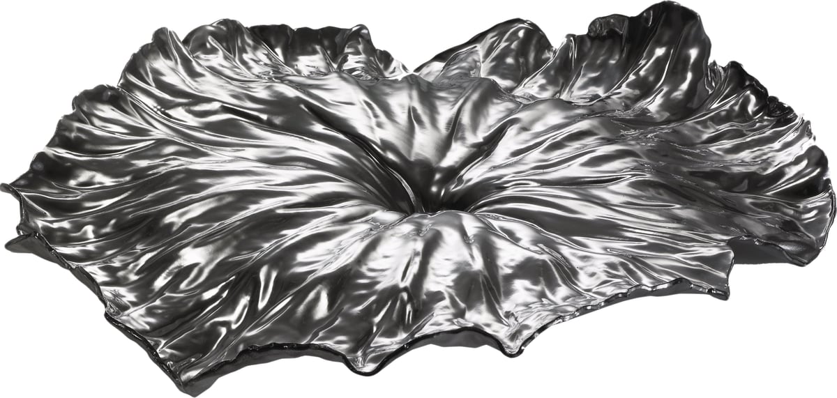 Alessi A Lotus Leaf serveringsfat 45 cm Black