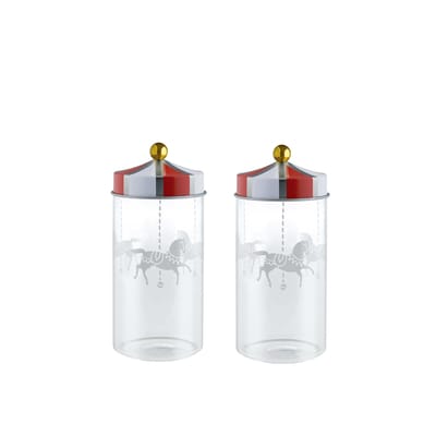Circus Krydderboks 14 cl 5x12 cm 2-pakning, Glass Alessi