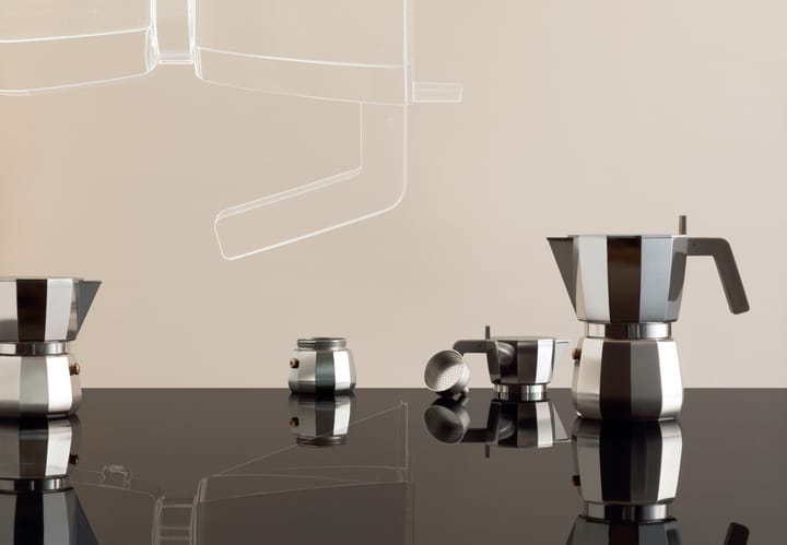 Moka espresso kaffebrygger induksjon, 9 kopper Alessi