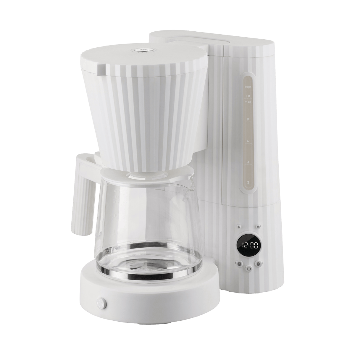 Alessi Plissé kaffetrakter Hvit