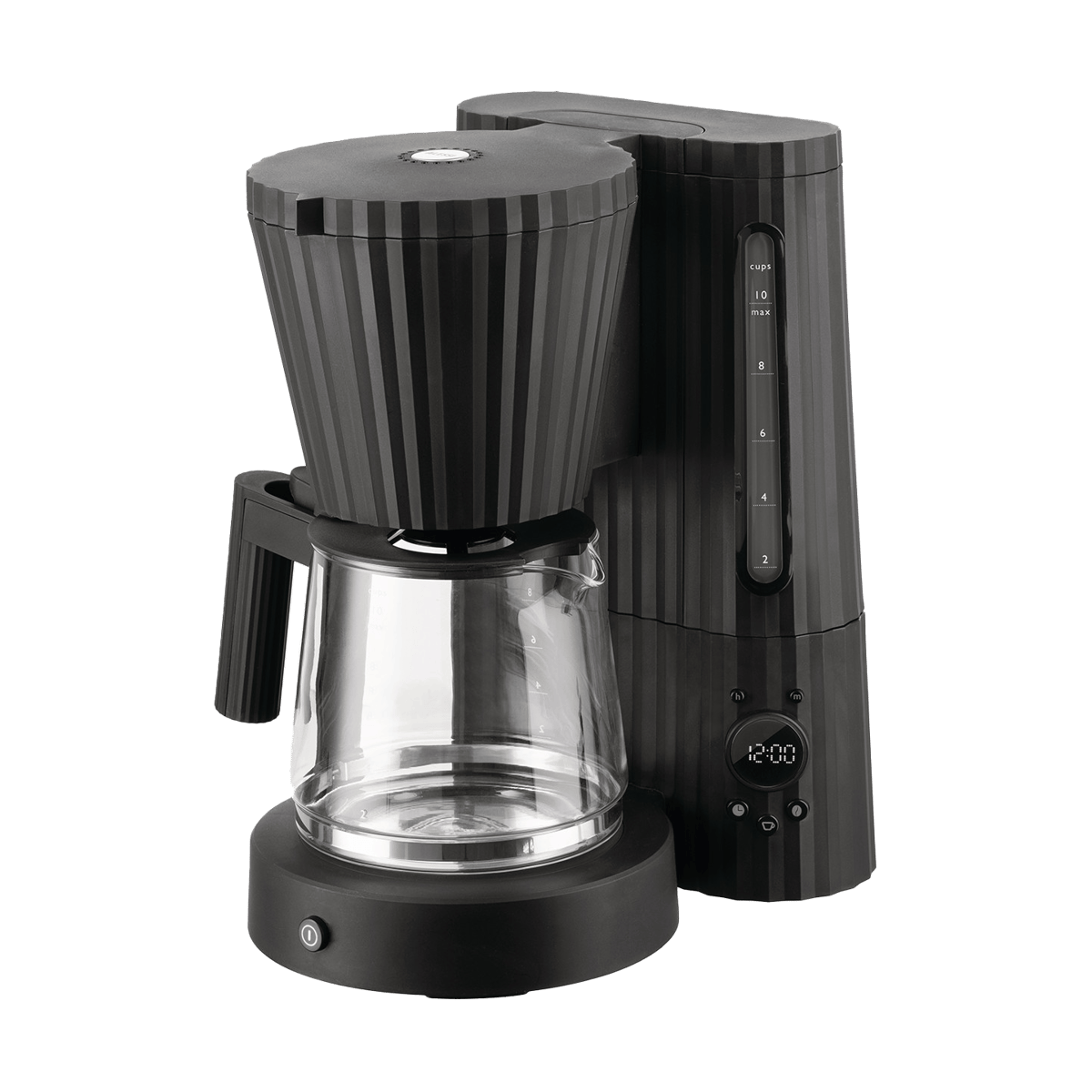 Alessi Plissé kaffetrakter Svart