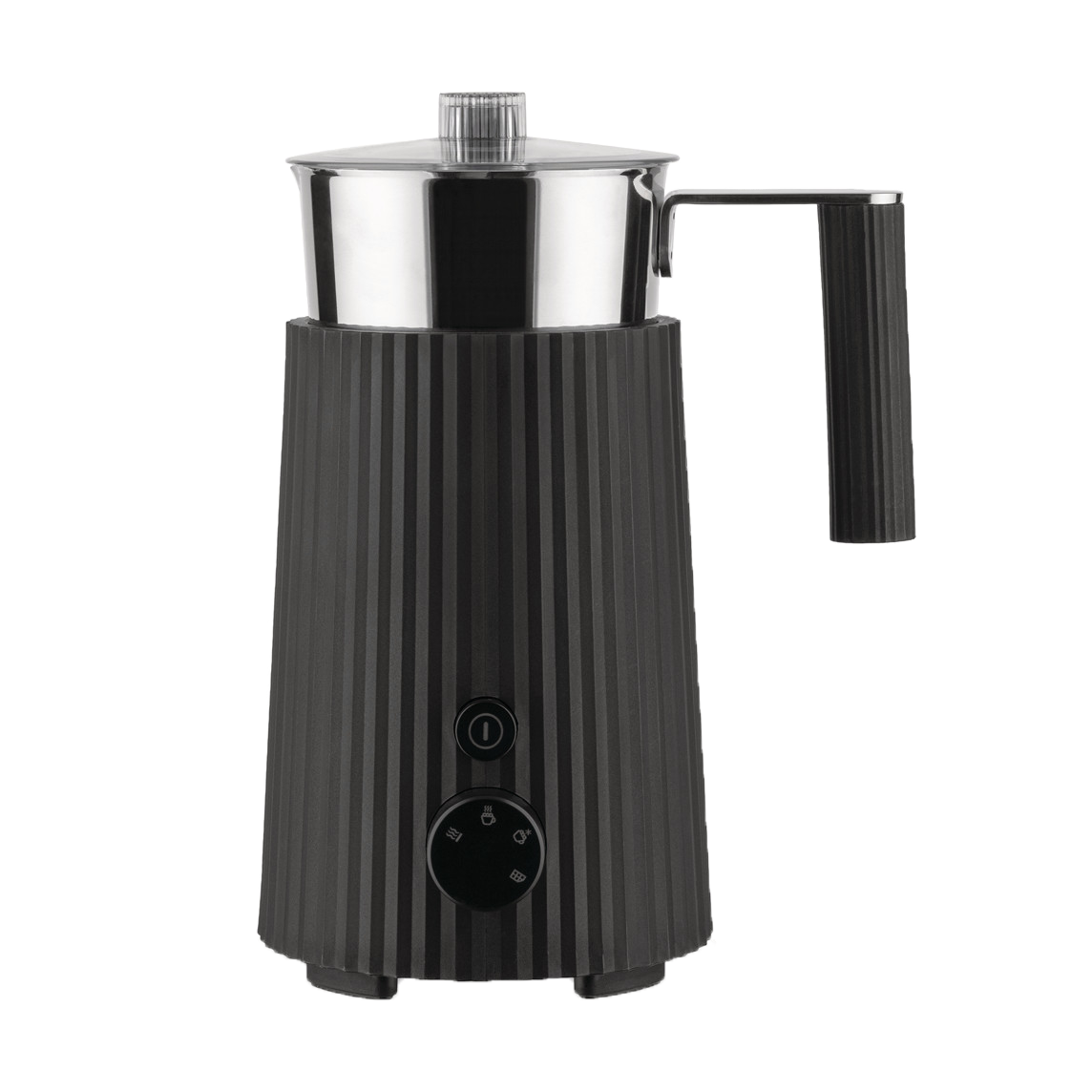 Alessi Plissé melkeskummer 35 cl Svart