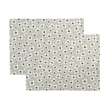 Belle Amie bordbrikke 2-pakning - Beige, 34x45 cm - Almedahls
