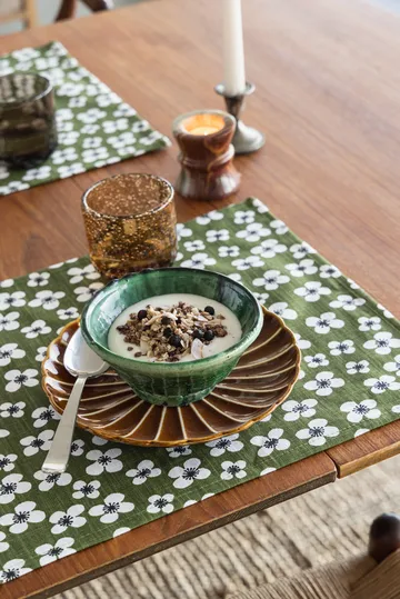 Belle Amie bordbrikke 2-pakning - Mørkegrønn, 34x45 cm - Almedahls