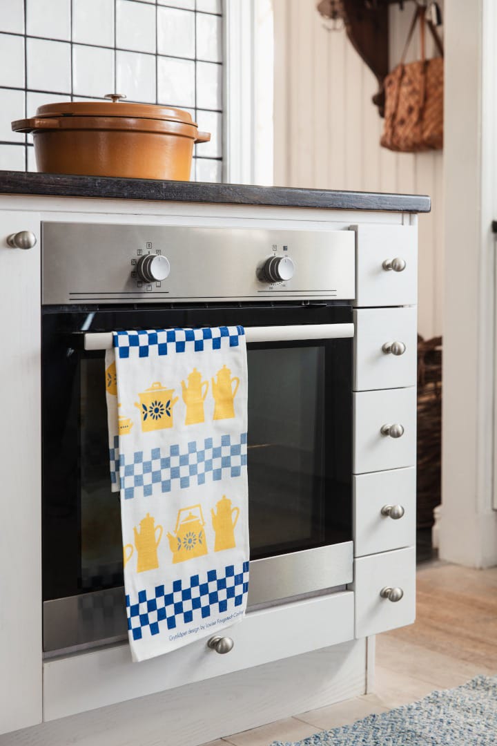 Gryteskapet kjøkkenhåndkle 47x70 cm, Multi-Gul-Blå Almedahls