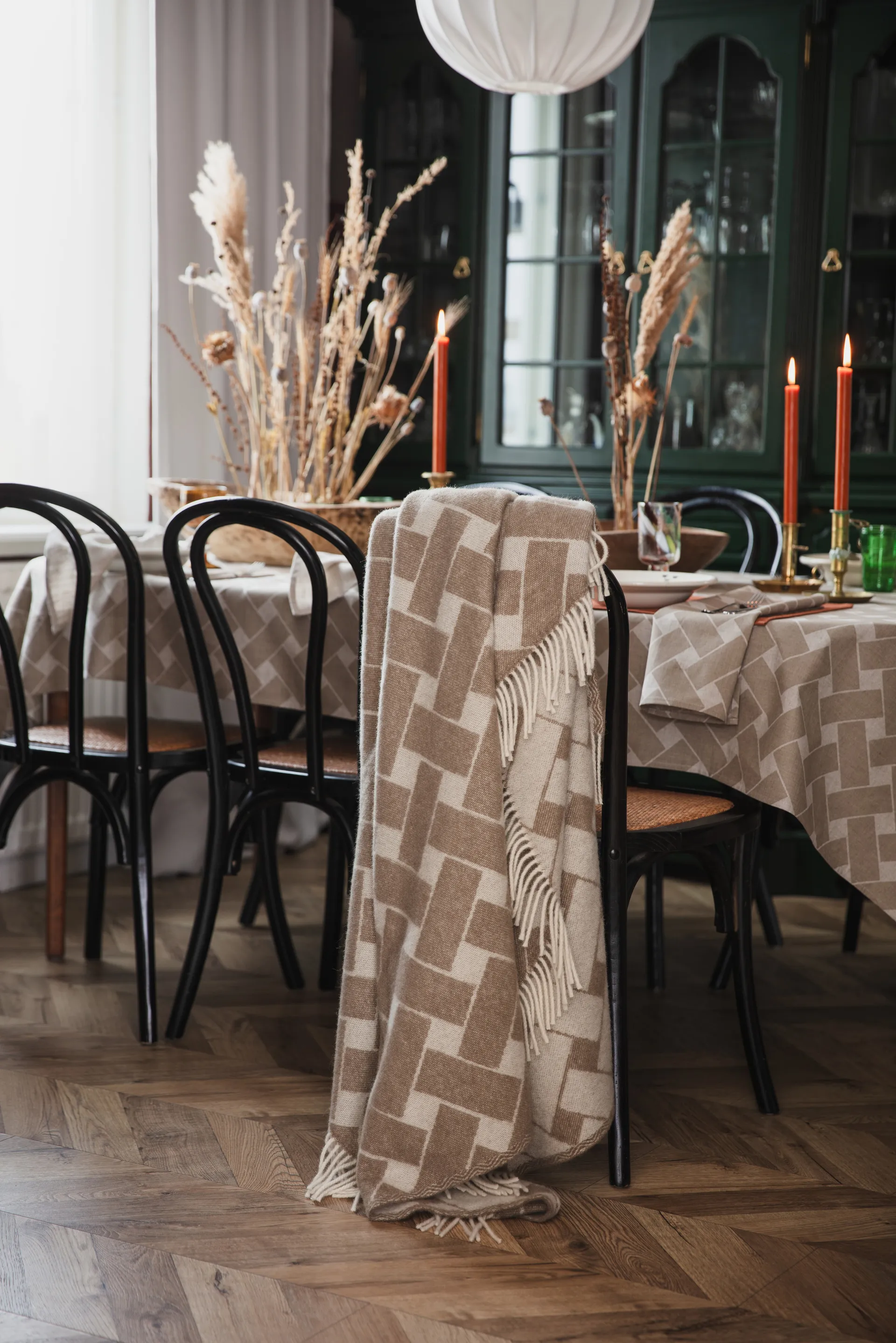 Korg XL serviett 45x45 cm 2-pk, Natur-taupe Almedahls