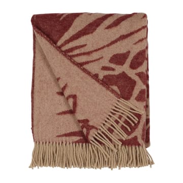 Kotteri pledd 130 x 170 cm - Vinrød-beige - Almedahls