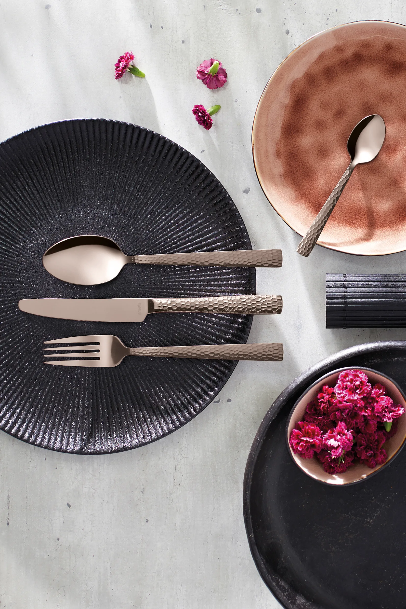 Felicity bestikksett 24 deler, Rosé champagne Amefa