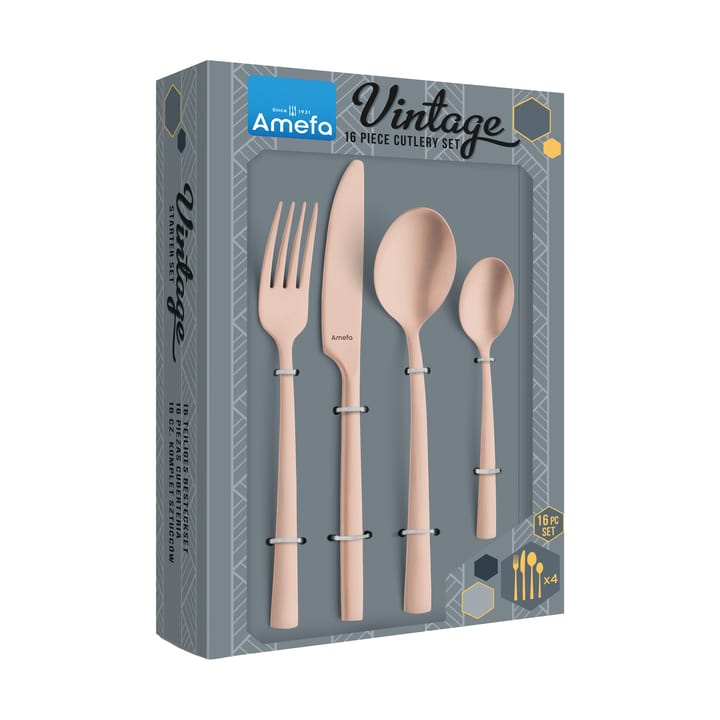 Manille Vintage bestikksett 16 deler, Kobber Amefa