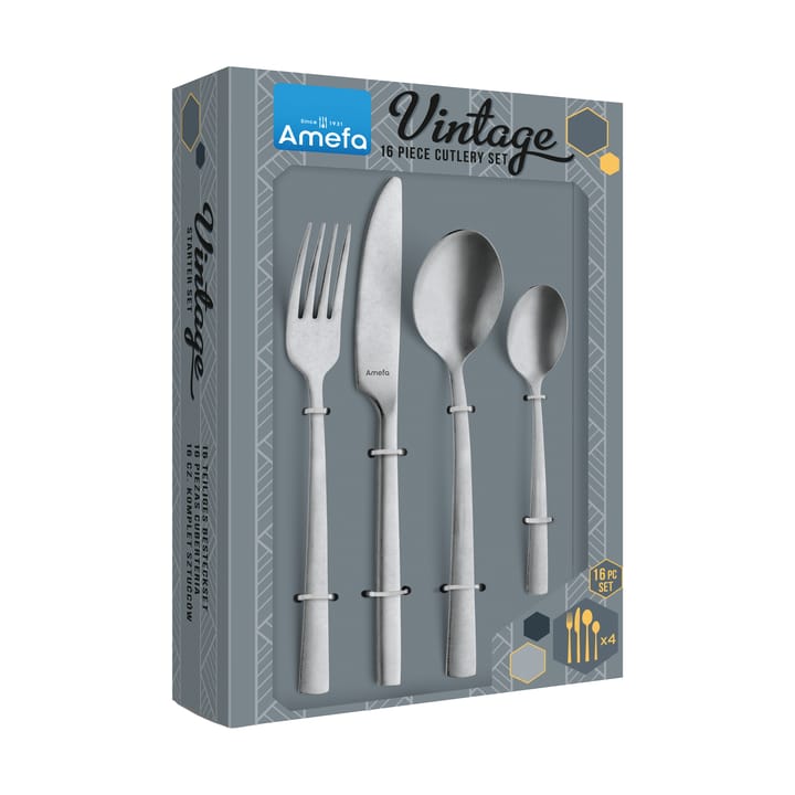 Manille Vintage bestikksett 16 deler, Rustfritt stål Amefa