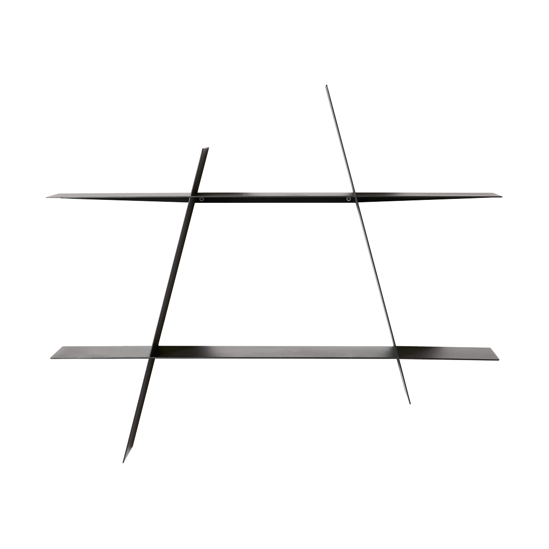 A-Shelf svart stål, large