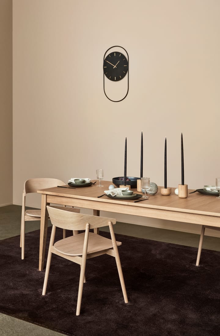A-Wall veggklokke 41x76 cm, Black-brass Andersen Furniture