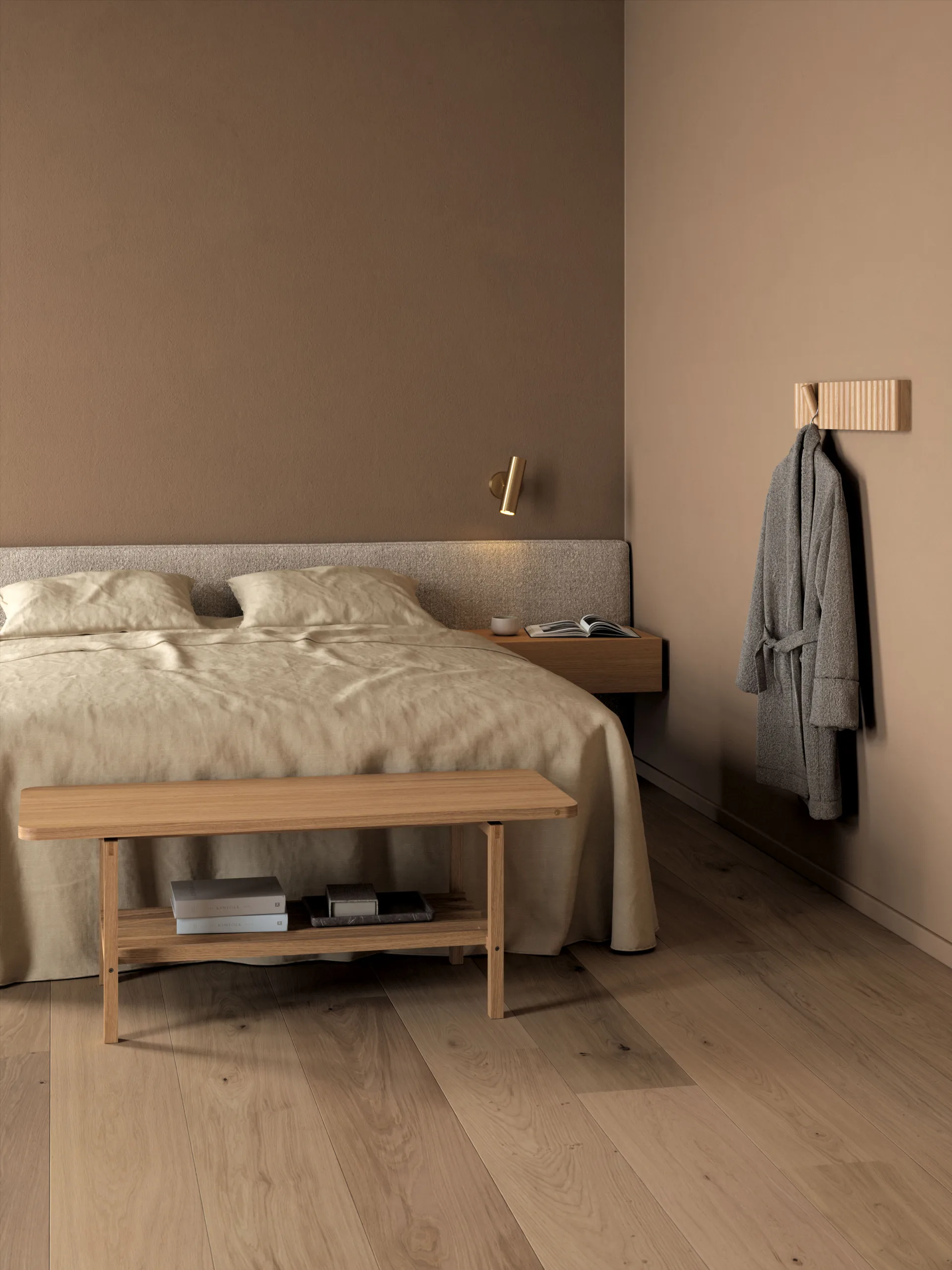 B3 benk 120 cm, Oak Andersen Furniture