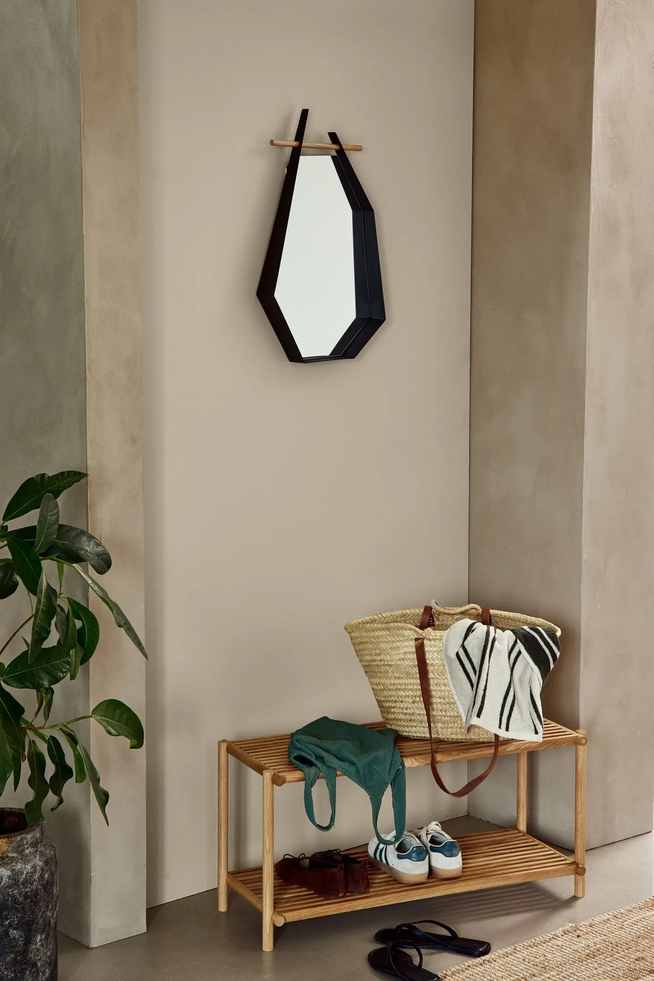 Edge speil, Black (svart) Andersen Furniture