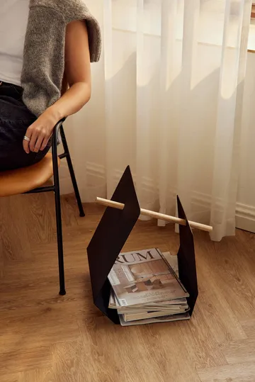 Edge tidsskriftsstativ - Black (svart) - Andersen Furniture
