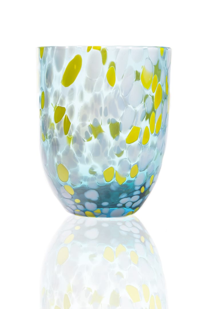 Big Confetti drikkeglass 25 cl, Aqua-lemon Anna Von Lipa