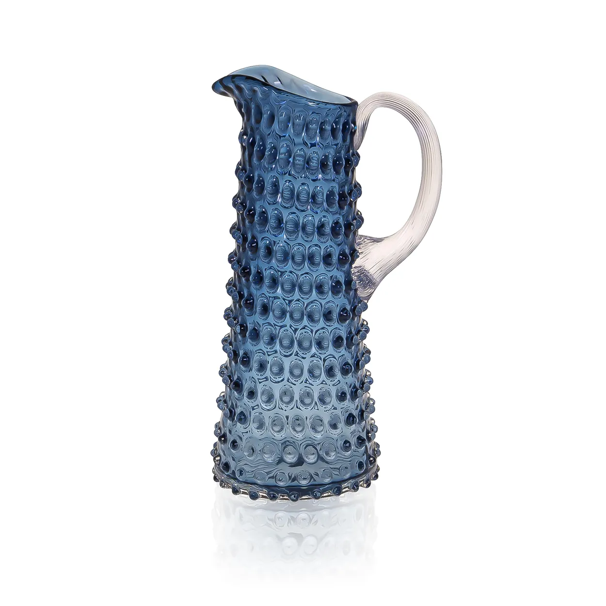 Anna Von Lipa Eiffel Hobnail kanne 1 l Blue smoke