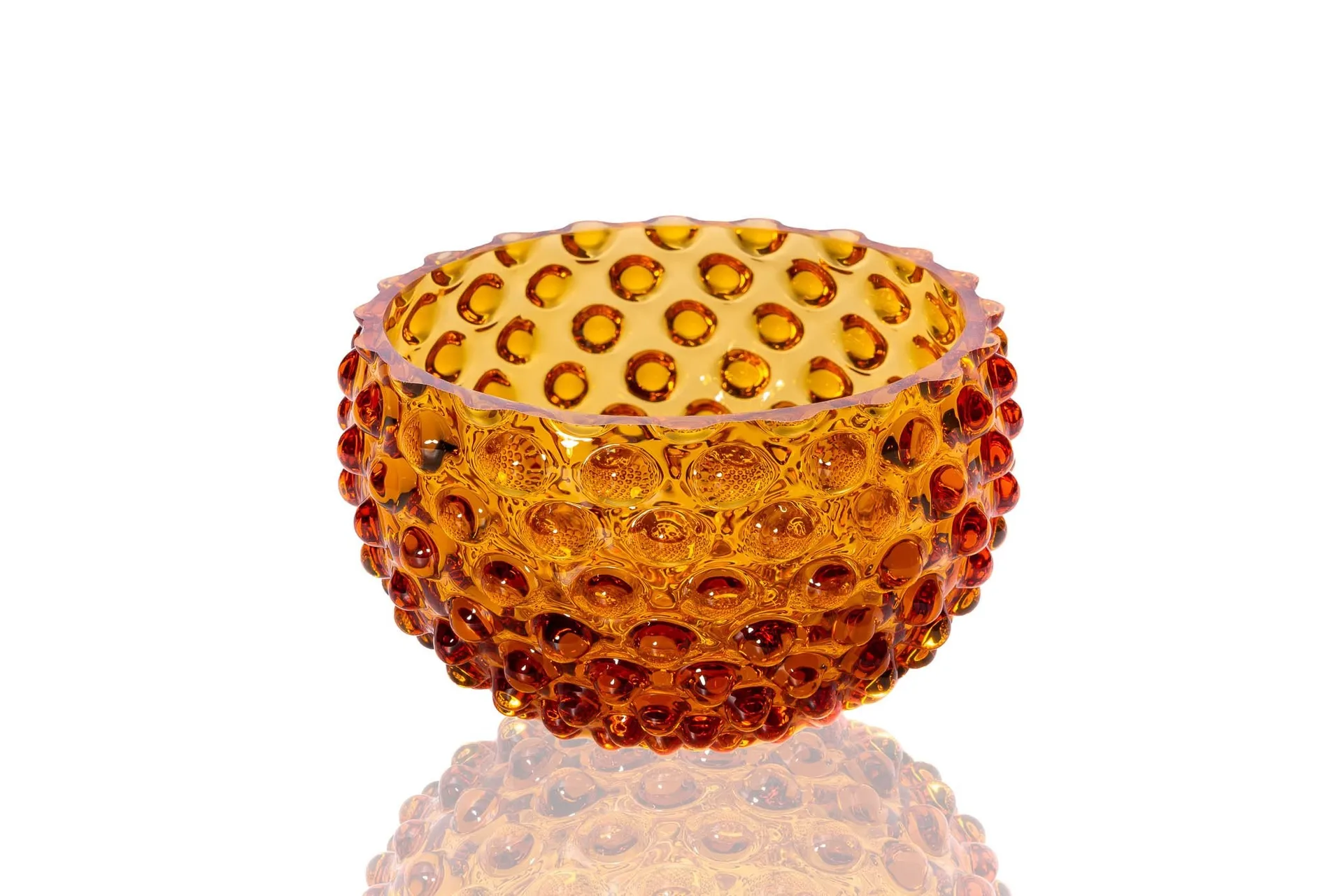 Hobnail Tapas bolle 11,5 cm, Amber Anna Von Lipa