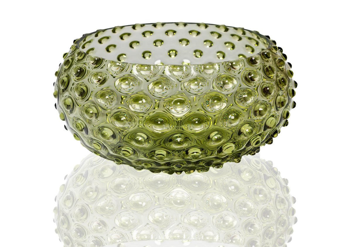 Anna Von Lipa Hobnail Tapas skål 23 cm Olivegreen
