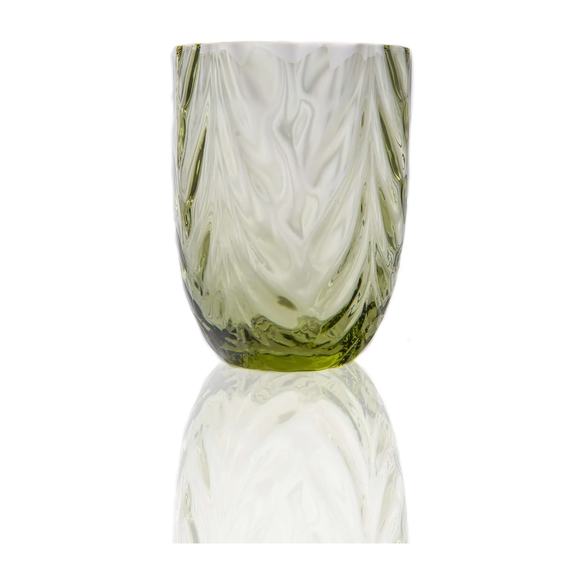 Wave drikkeglass 25 cl, Olivegreen Anna Von Lipa