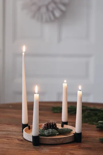 Luna adventslysestake Ø27 cm - Eik-stål - Applicata