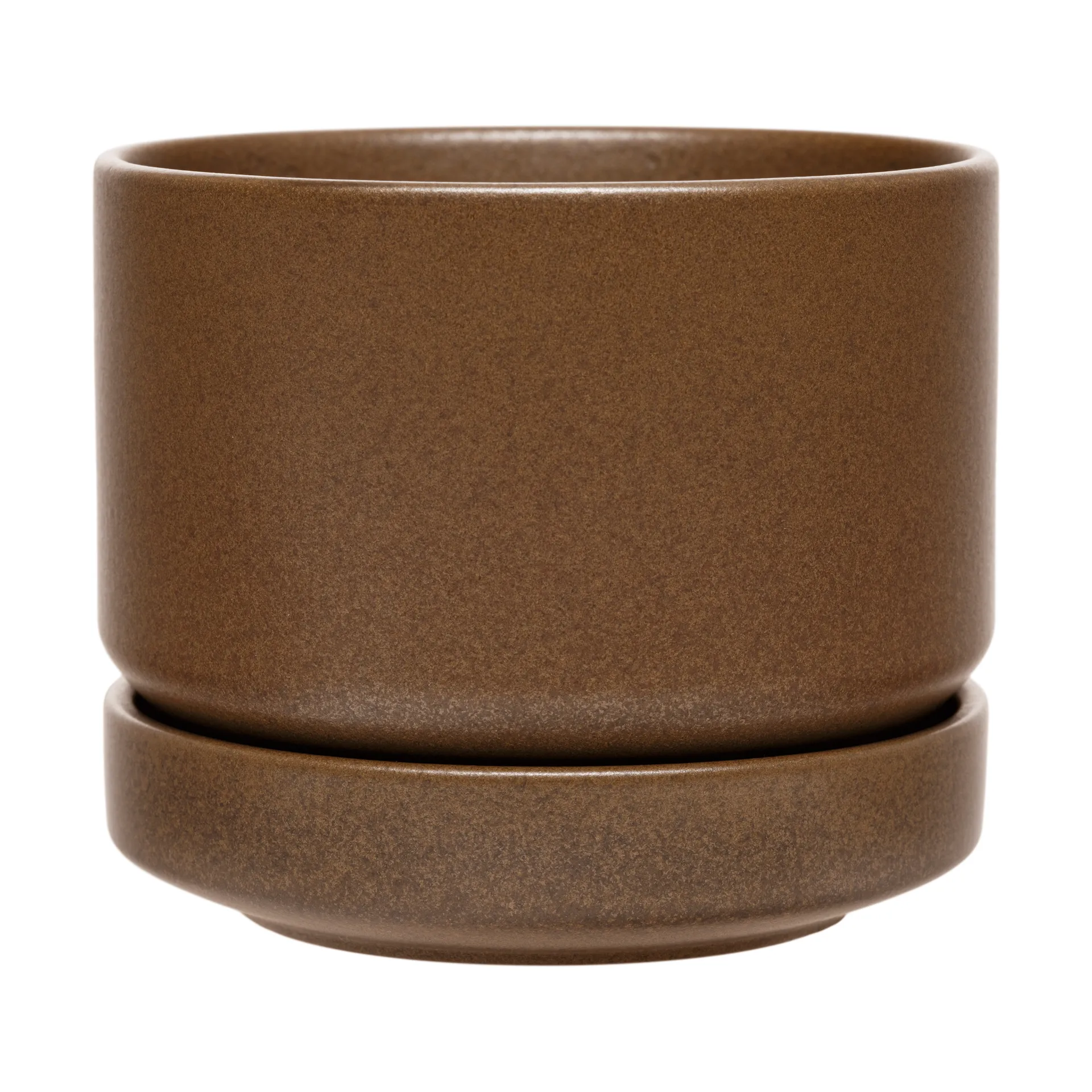 Arabia SN potte, Matt brun, 11 cm Arabia