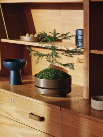 Arabia SN potte - Matt brun, 22 cm - Arabia
