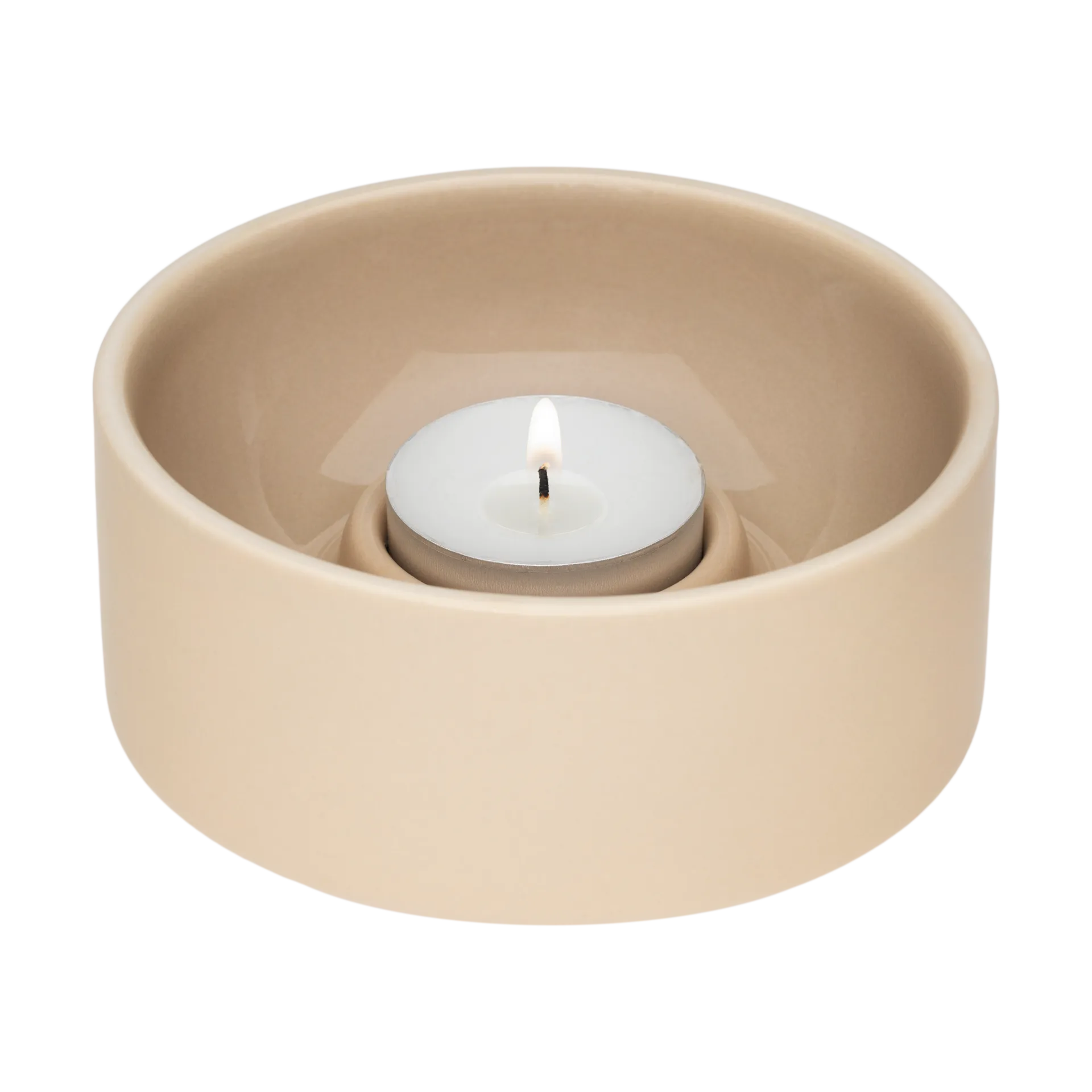 Kirnu lyslykt Ø11x5 cm, Beige Arabia