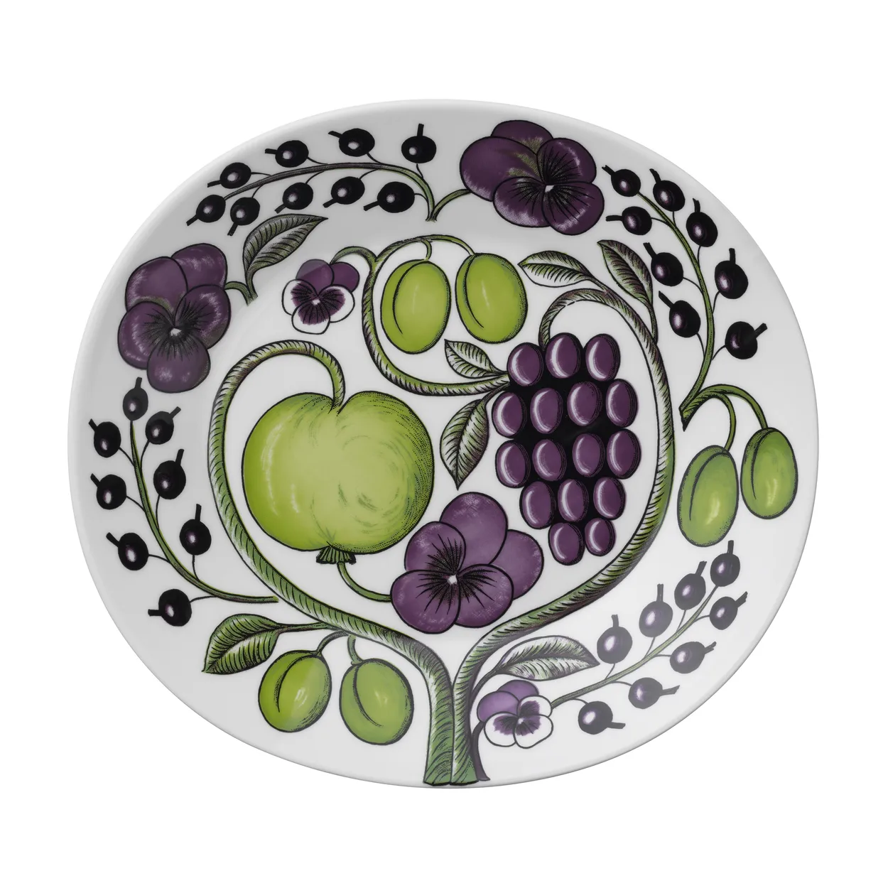 Arabia Paratiisi tallerken oval 25 cm Lilla