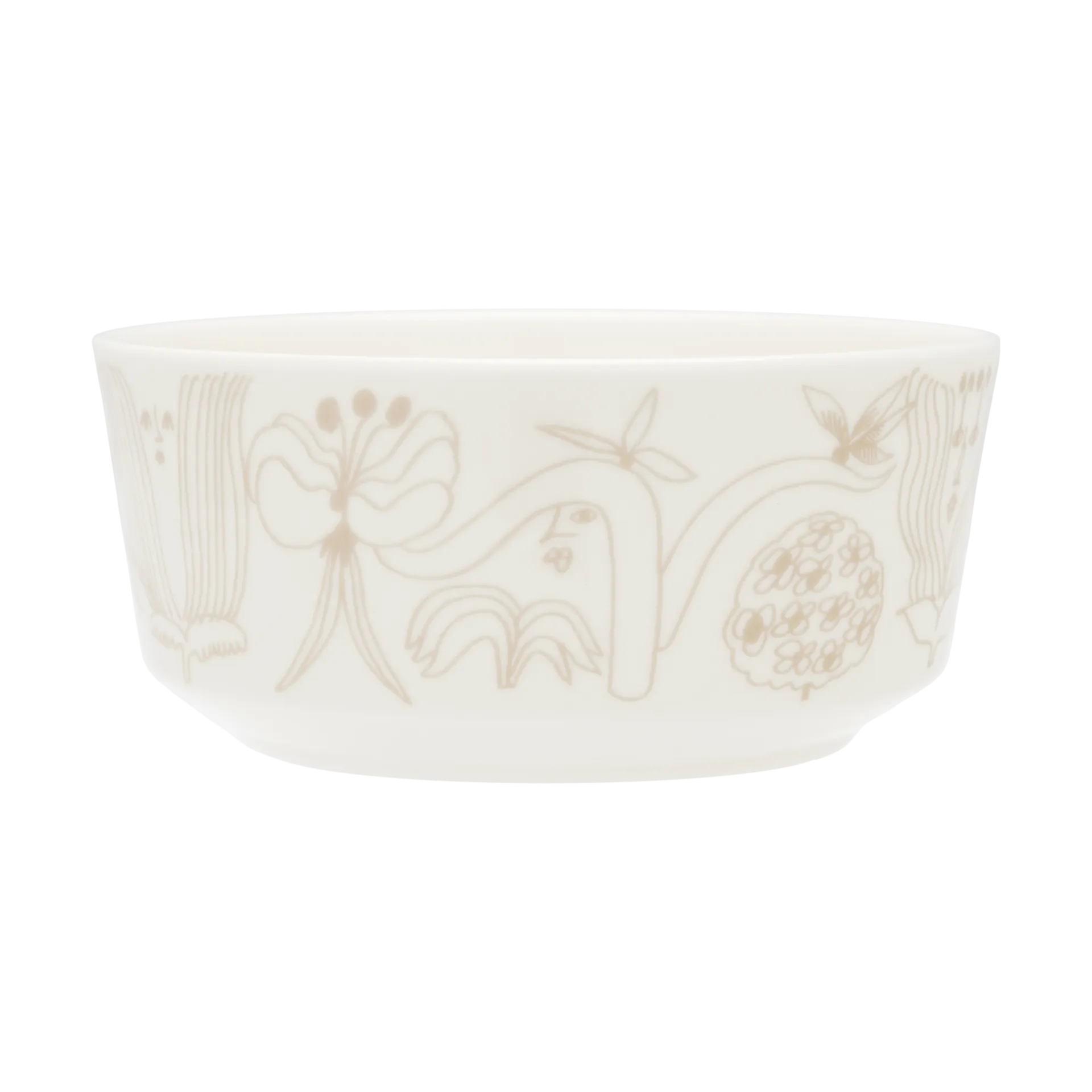 Puutarhurit skål Ø13 cm, Beige Arabia