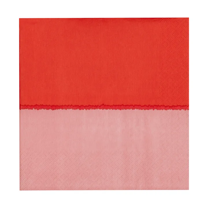 Vuokko papirserviett 33x33 cm 20-pk - Pink-red - Arabia