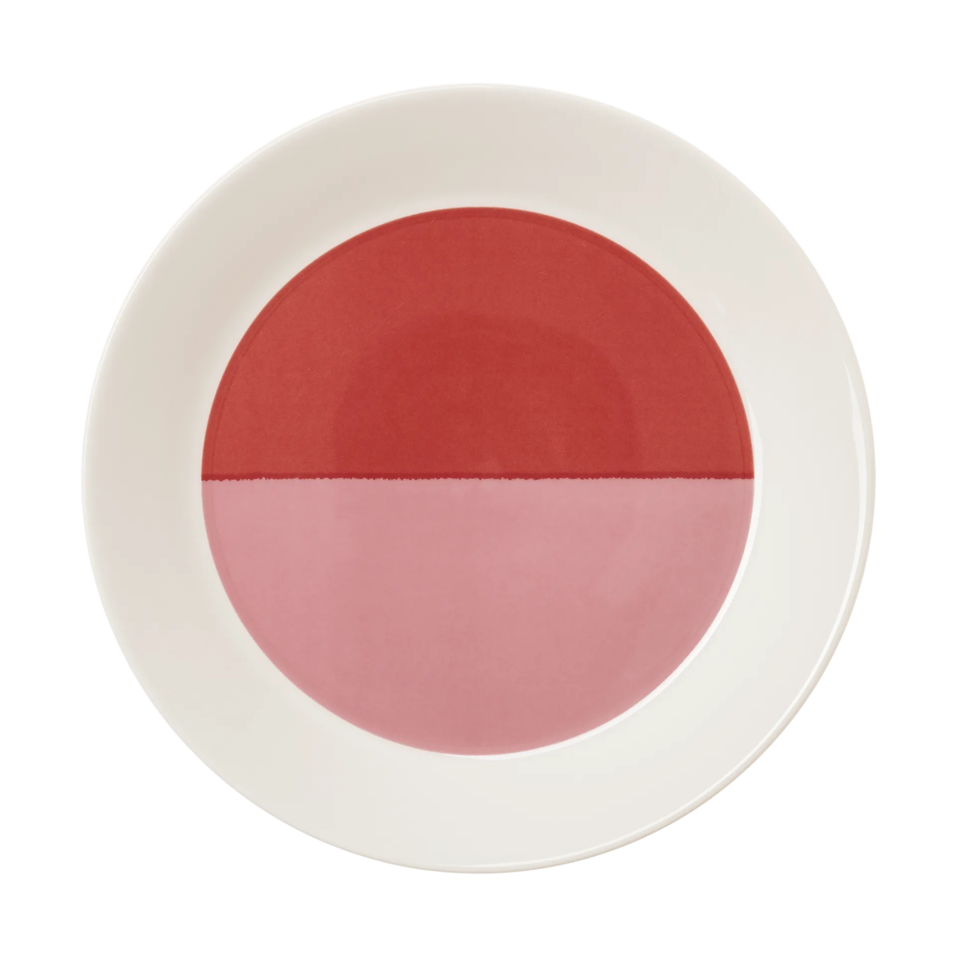 Vuokko tallerken Ø22 cm, 2-väri Rosa-Rød Arabia
