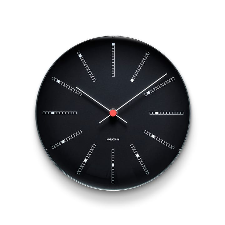 AJ Bankers veggur svart, Ø 29 cm Arne Jacobsen Clocks