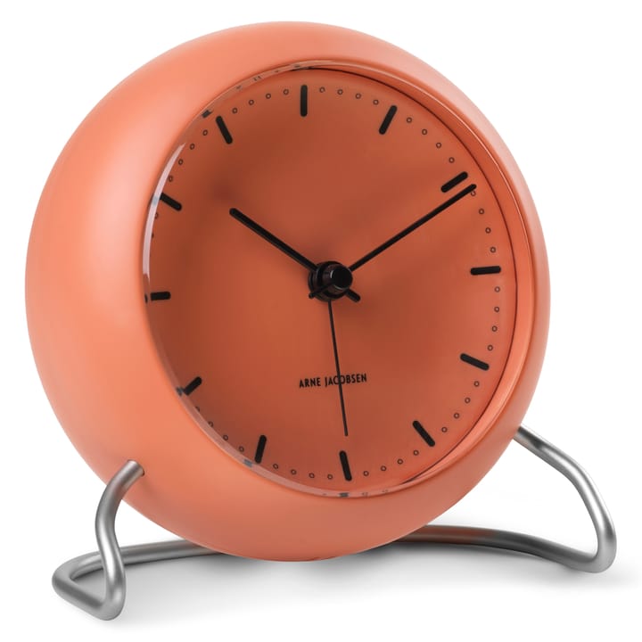 AJ City Hall bordklokke, Pale orange Arne Jacobsen Clocks