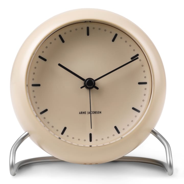 AJ City Hall bordklokke, Sandy beige Arne Jacobsen Clocks