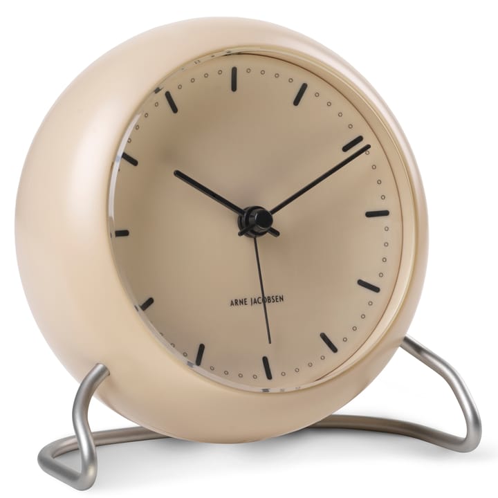 AJ City Hall bordklokke, Sandy beige Arne Jacobsen Clocks