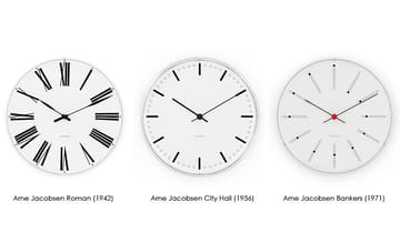 Arne Jacobsen Bankers klokke - Ø 160 mm - Arne Jacobsen Clocks