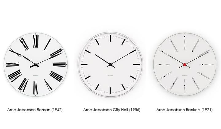 Arne Jacobsen Bankers klokke, Ø 480 mm Arne Jacobsen Clocks