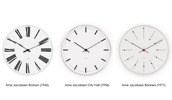 Arne Jacobsen City Hall klokke, Ø 160 mm Arne Jacobsen Clocks