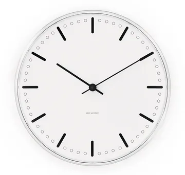 Arne Jacobsen City Hall klokke - Hvit, Ø16 cm - Arne Jacobsen Clocks