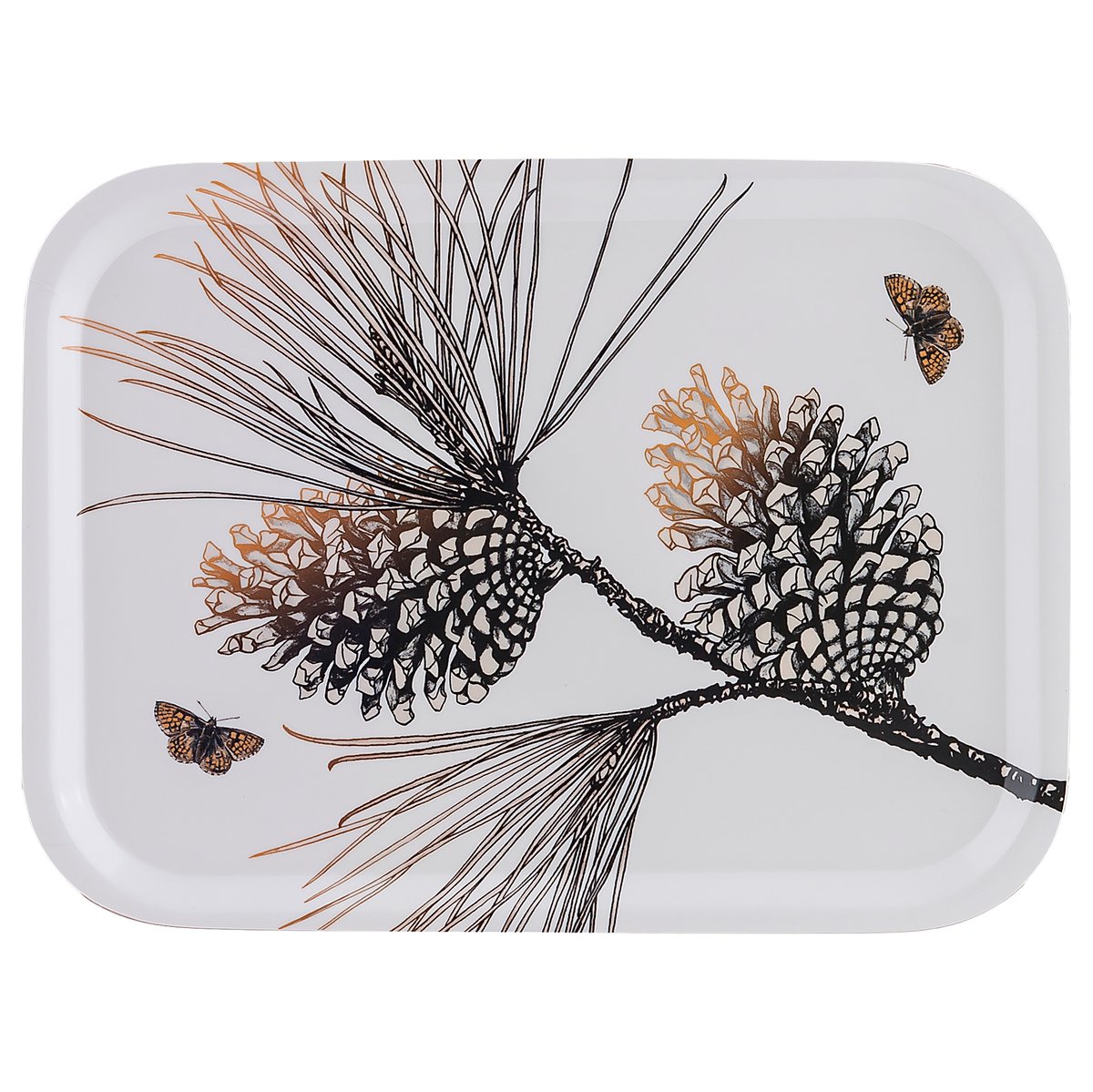 Åry Home Pine Cone brett 20x27 cm Cotton white