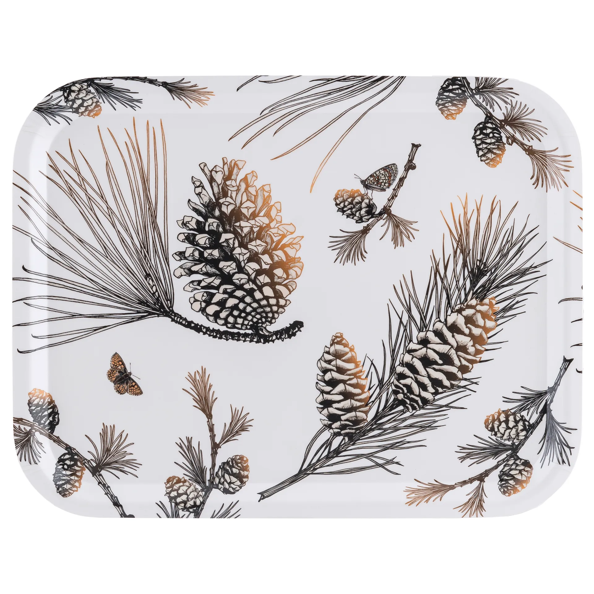 Pine Cone brett 28x36 cm, Cotton white Åry Home