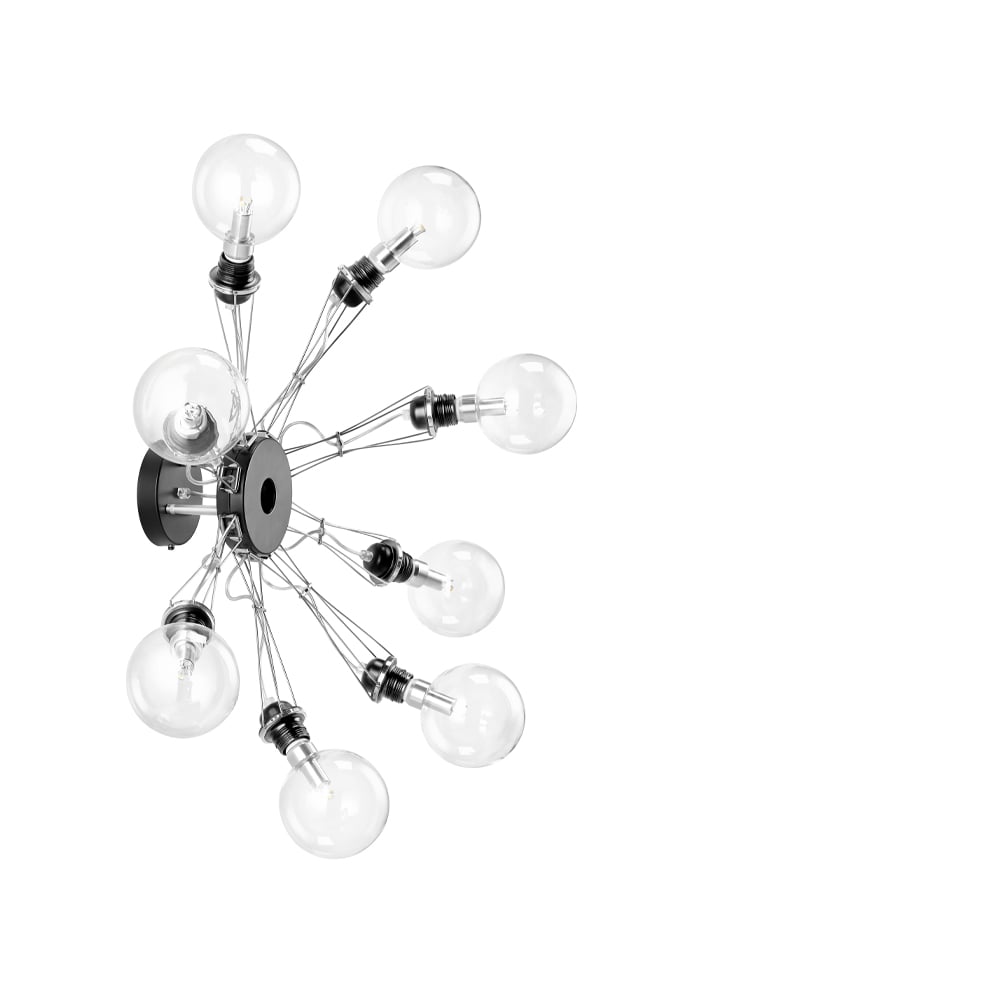 Ateljé Lyktan Matrix vegglampe Sort, 8 armer