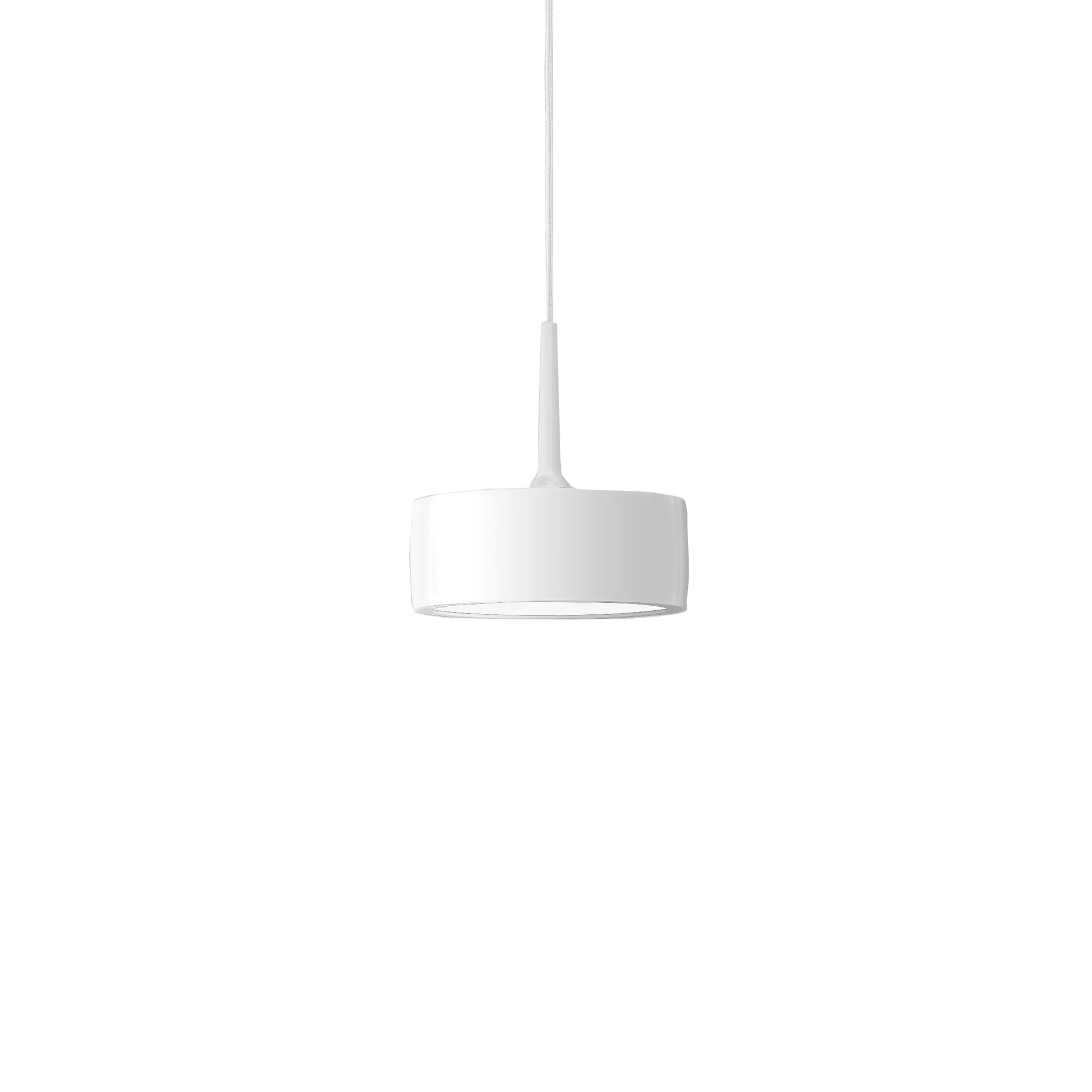 Riff Puck takpendel, Hvit, large, LED Ateljé Lyktan