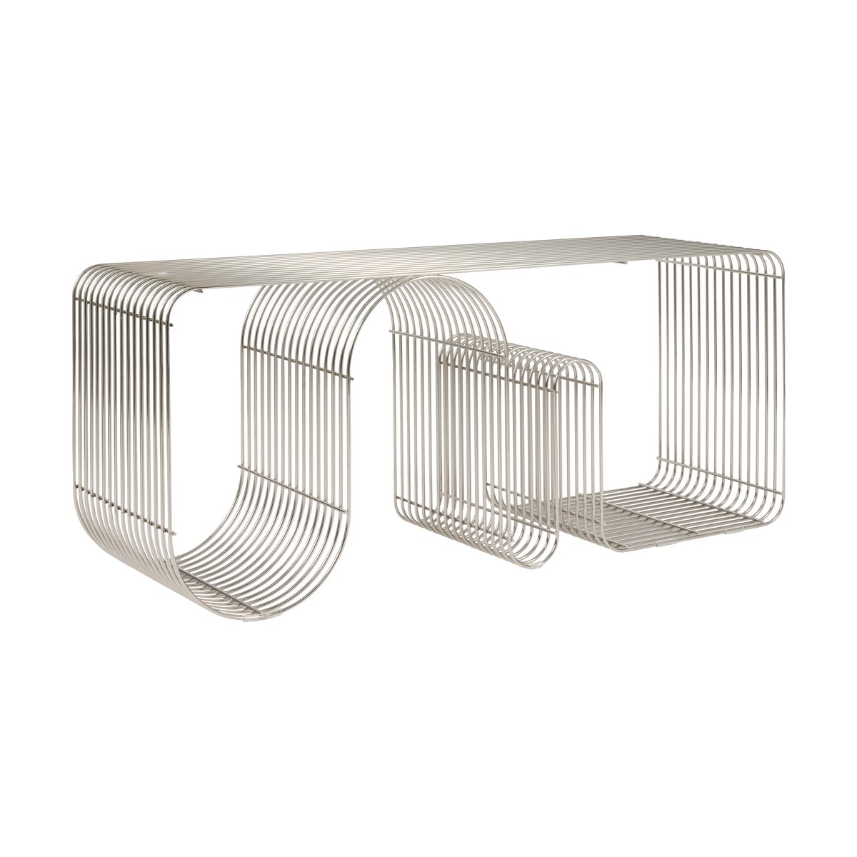 AYTM Curva sittebenk 100 cm Sølv