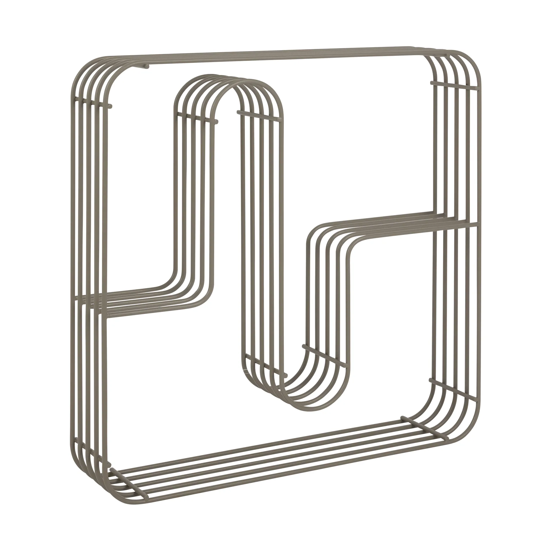 Curva vegghylle kvadratisk, Taupe AYTM